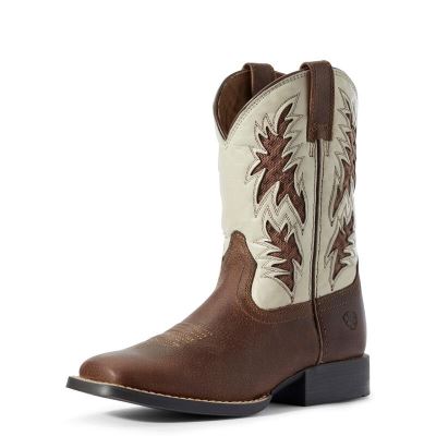 Ariat Cowboy VentTEK Kahverengi Western Csizma Çocuk (27396-338)